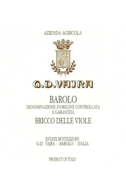 G.D. Vajra Bricco delle Viole, Barolo DOCG 2010 6x75cl