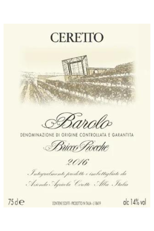 Ceretto Bricco Rocche, Barolo DOCG 2016 6x75cl