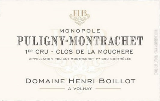 2022 Puligny-Montrachet 1er Cru, Clos de la Mouchère, Domaine Henri Boillot