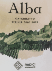 Sicilian value for drinking now: Radici Normanne, Alba, Catarratto d'Altura 2024