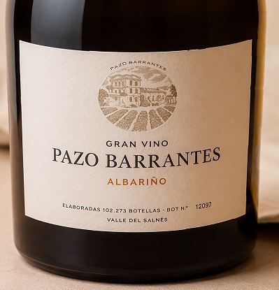 2022 Albarino, Gran Vino from Pazo Barrantes - a different take