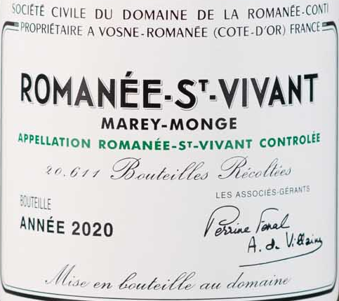 TIME TO BUY? Domaine de la Romanee-Conti, Romanee-St Vivant 2020