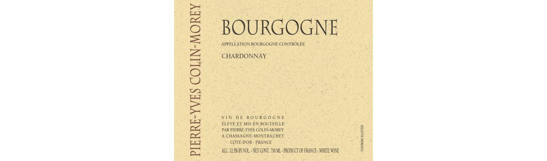 2018 Bourgogne Blanc, Pierre-Yves Colin-Morey