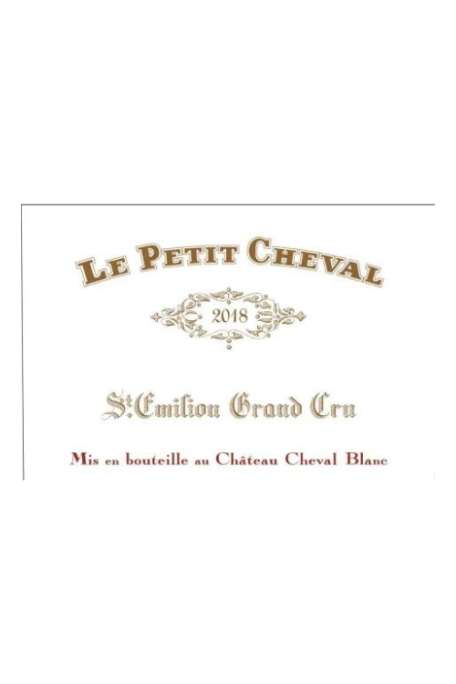 Le Petit Cheval, St Emilion 2018 6x75cl