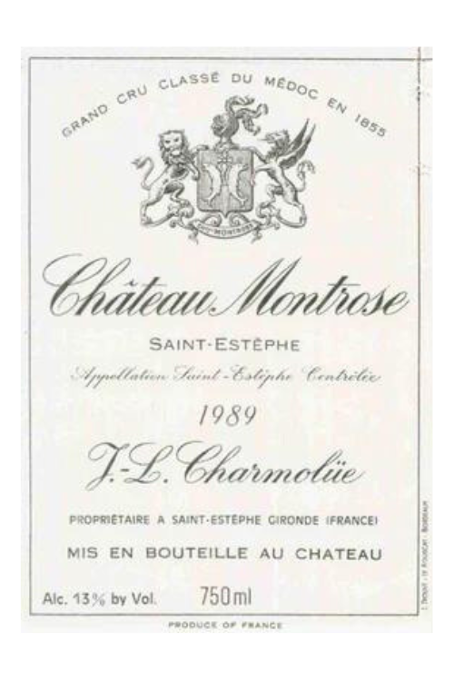 Château Montrose, 2ème Cru Classé, St. Estephe 1989 1x75cl