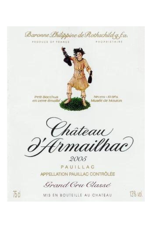 Château d'Armailhac, 5ème Cru Classé, Pauillac 2005 3x150cl