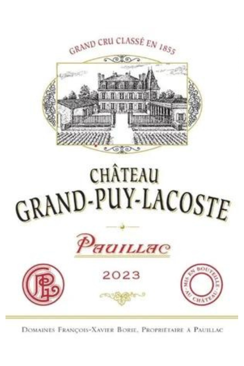 Château Grand-Puy-Lacoste, 5ème Cru Classé, Pauillac 2023 6x75cl