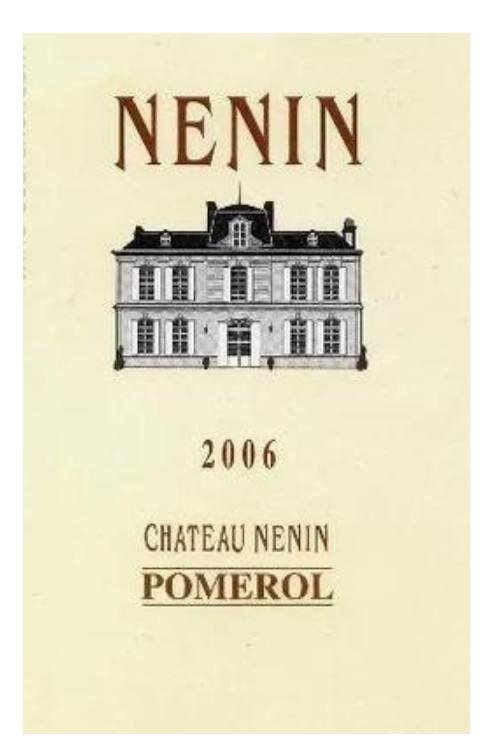 Château Nenin, Pomerol 2006 12x75cl