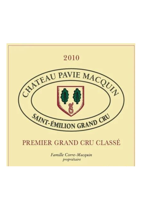 Château Pavie-Macquin, Grand Cru Classé, St Emilion 2010 6x75cl