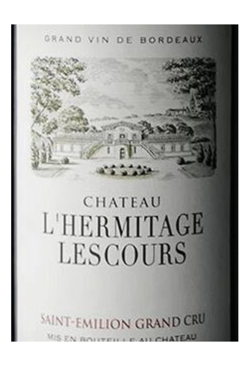 Château L'Hermitage Lescours, Grand Cru, Saint-Emilion 2019 3x150cl