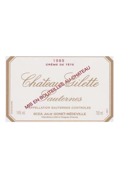 Château Gilette, Creme de Tete, Sauternes 1999 6x75cl