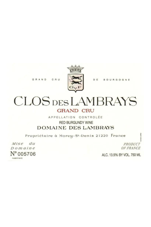 Domaine du Clos des Lambrays, Clos des Lambrays Grand Cru 2013 6x75cl