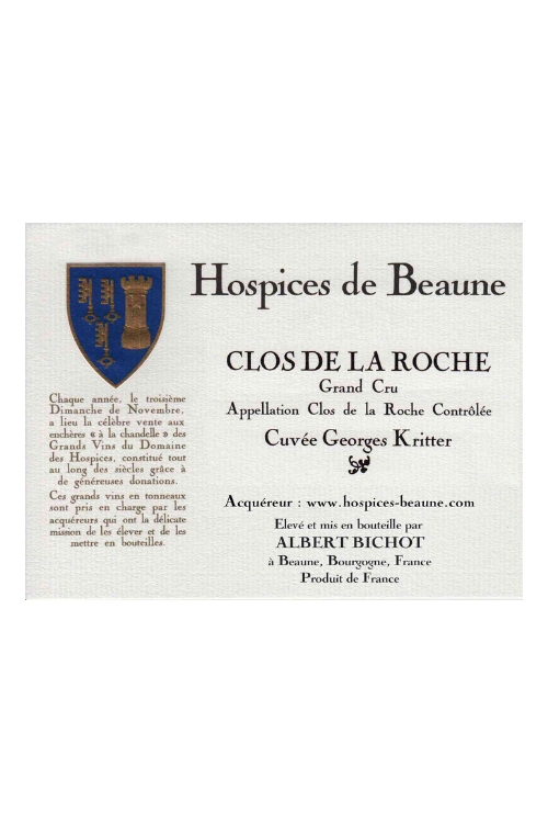 Hospices de Beaune, Clos de la Roche Grand Cru, Cuvee Georges Kritter2009 6x75cl