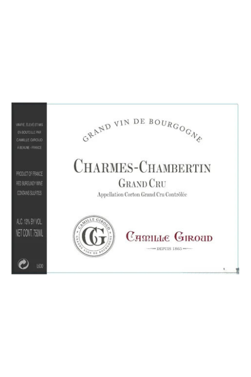 Camille Giroud Charmes-Chambertin Grand Cru, Cote de Nuits, France, 2016 6x75cl