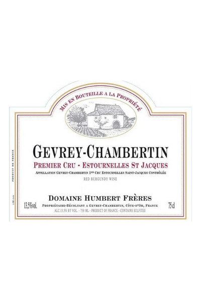 Domaine Humbert Frères, Gevrey-Chambertin 1er Cru, Estournelles St Jacques 2009 12x75cl