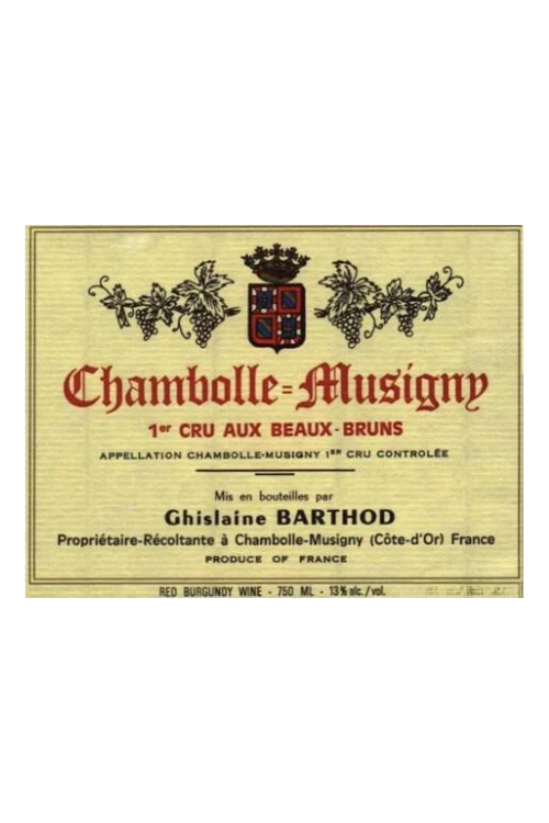 Domaine Ghislaine Barthod, Chambolle Musigny 1er Cru, Les Beaux Bruns 2010 6x75cl