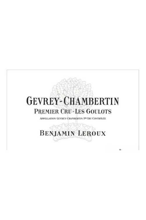 Benjamin Leroux, Les Goulots, Gevrey-Chambertin, Premier Cru, 2012 6x75cl