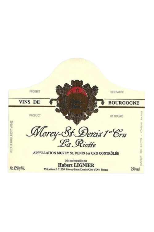 Domaine Hubert Lignier, La Riotte Morey St Denis Premier Cru 2012 6x75cl