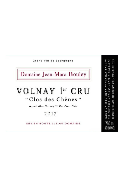 Domaine Jean-Marc Bouley Clos des Chenes, Volnay Premier Cru  2017 6x75cl