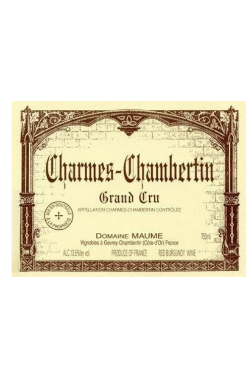 Domaine Maume Charmes-Chambertin Grand Cru, Cote de Nuits, 2008 6x75cl