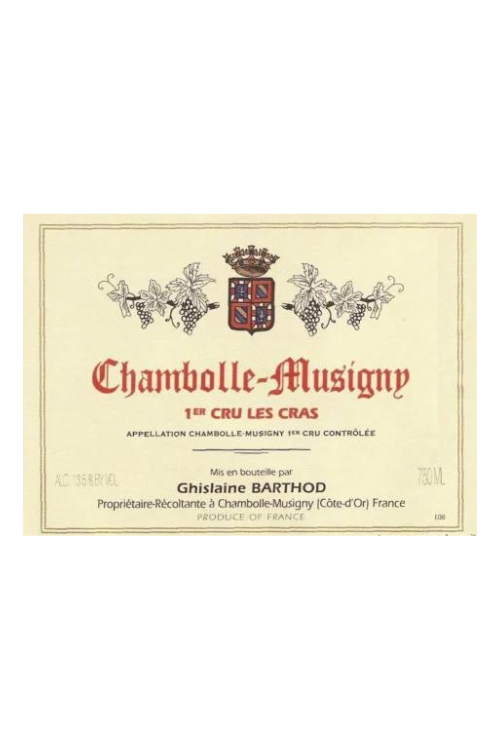 Domaine Ghislaine Barthod, Chambolle-Musigny 1er Cru, Les Cras 2011 1x75cl