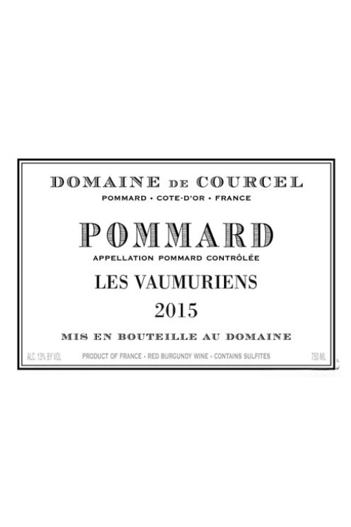 Domaine de Courcel Pommard Les Vaumuriens, Cote de Beaune, France, 2016 6x75cl