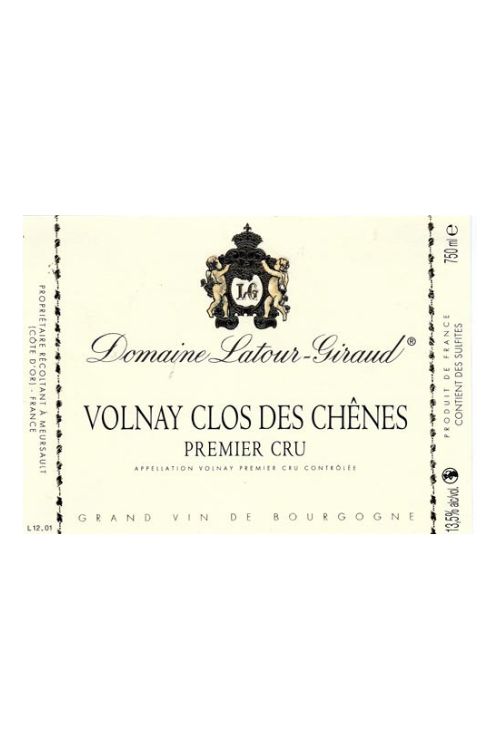 Domaine Latour-Giraud, Volnay 1er Cru, Cloe des Chênes 2022 6x75cl