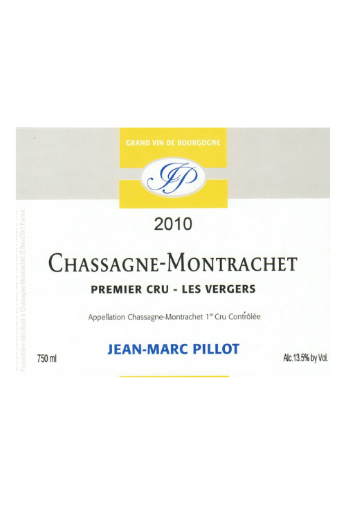 Domaine Jean-Marc Pillot, Chassagne-Montrachet 1er Cru, Clos St Jean 2010 12x75cl