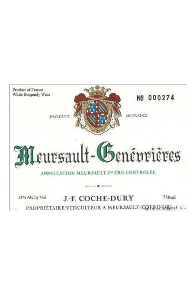 Coche-Dury Genevrieres, Meursault Premier Cru 2016 1x75cl