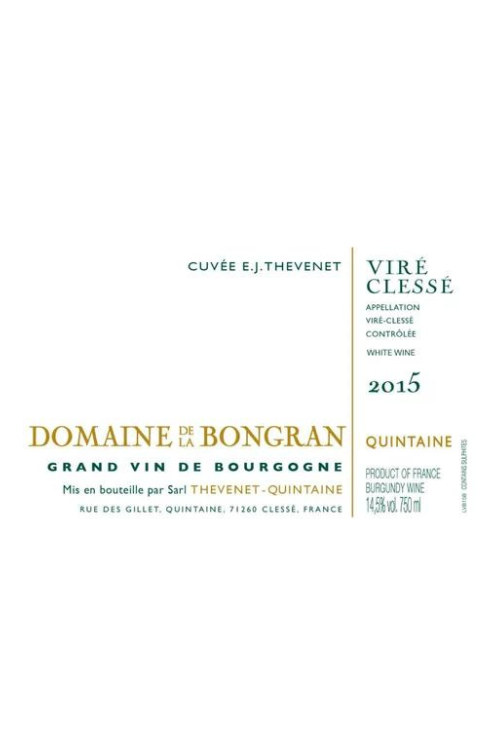 Jean Thevenet Domaine de la Bongran, Vire-Clesse, Cuvee Tradition Macconais 2013 12x75cl