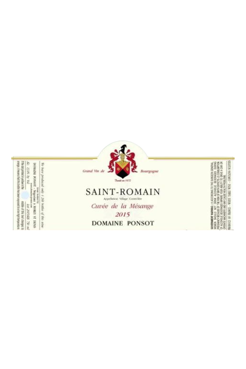 Domaine Ponsot Saint-Romain Cuvee de la Mesange 2021 6x75cl