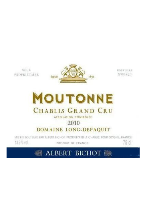 Domaine Long-Depaquit, Chablis Grand Cru, La Moutonne, Monopole 2010 6x75cl