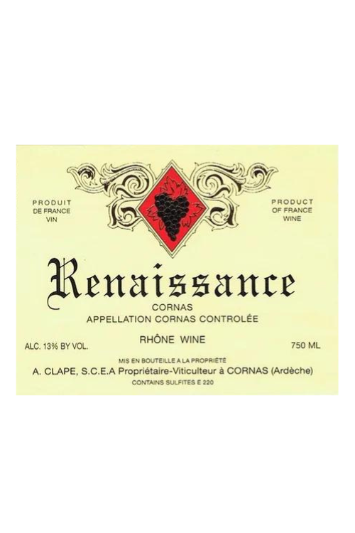 Domaine Auguste Clape, Cornas, Renaissance 2015 12x75cl