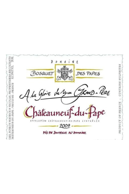 Domaine Bosquet des Papes Châteauneuf-du-Pape A la Gloire de Mon Grand-Pere 2012 6x75cl