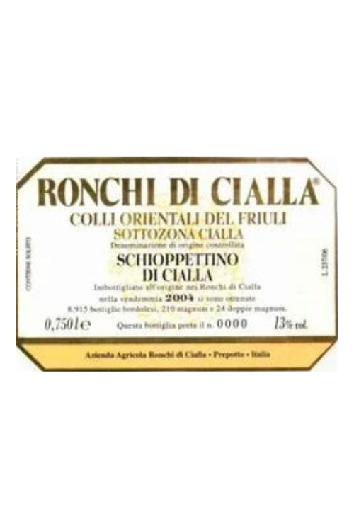 Ronchi di Cialla, Schioppettino Colli Orientali del Friuli 2018 6x75cl