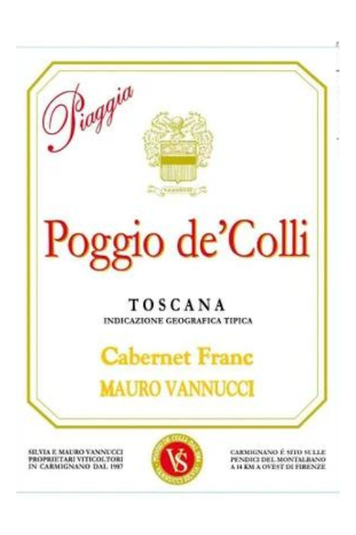 Piaggia, Poggio de'Colli Cabernet Franc 2020 6x75cl