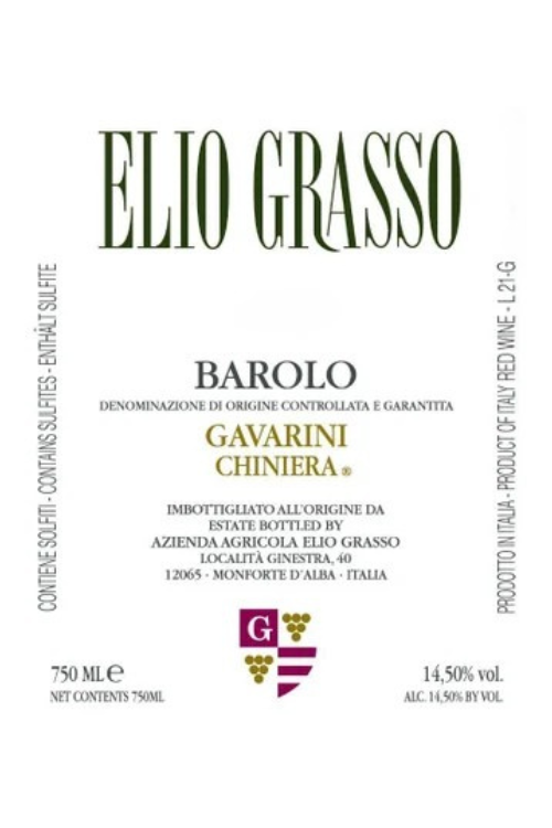 Elio Grasso, Barolo, Gavarini Vigna Chiniera 2008 6x75cl