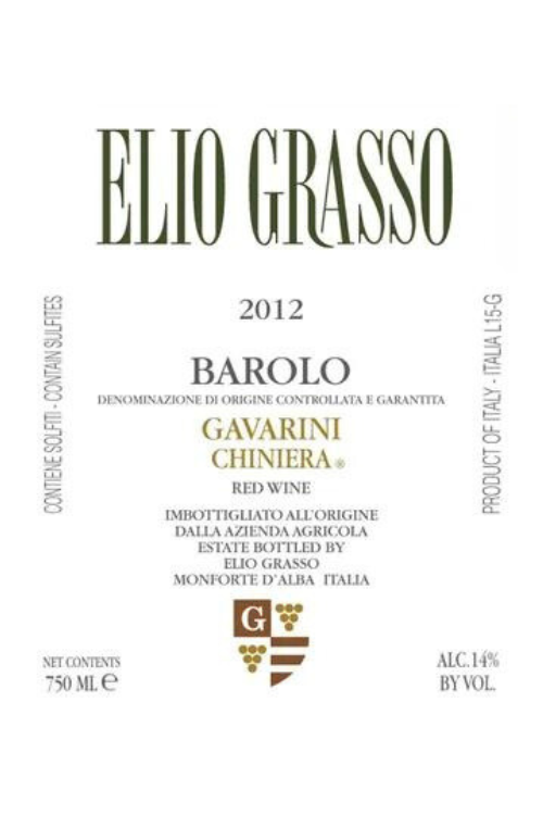 Elio Grasso, Barolo, Gavarini Chiniera 2013 1x75cl