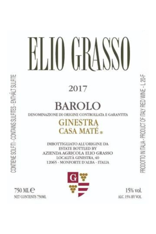 Elio Grasso, Barolo, Ginestra Casa Maté 2013 1x75cl