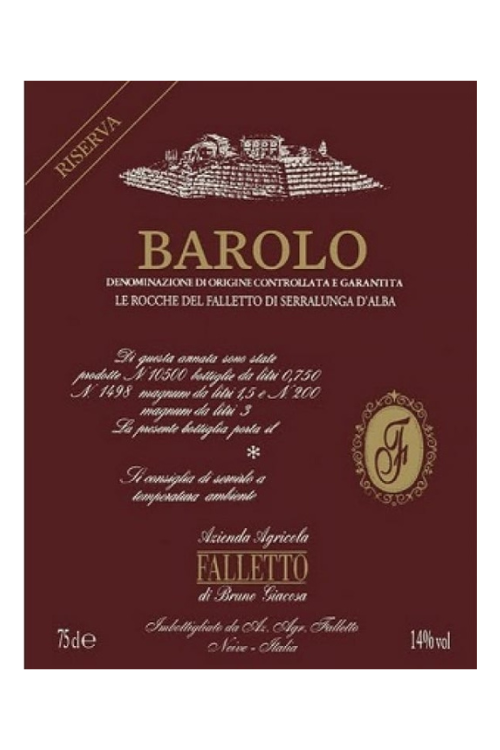 Falletto di Bruno Giacosa, Barolo Rocche 2007 6x75cl