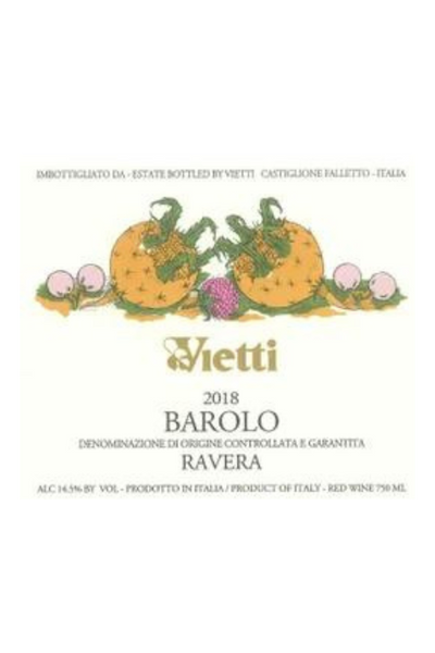 Vietti, Barolo, Ravera 2018 6x75cl
