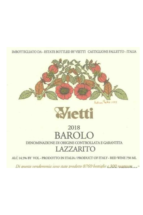 Vietti, Barolo, Lazzarito 2018 6x75cl