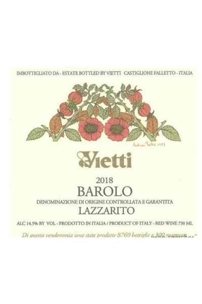 Vietti, Barolo, Lazzarito 2018 6x75cl