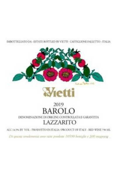 Vietti, Barolo, Lazzarito 2019 3x75cl