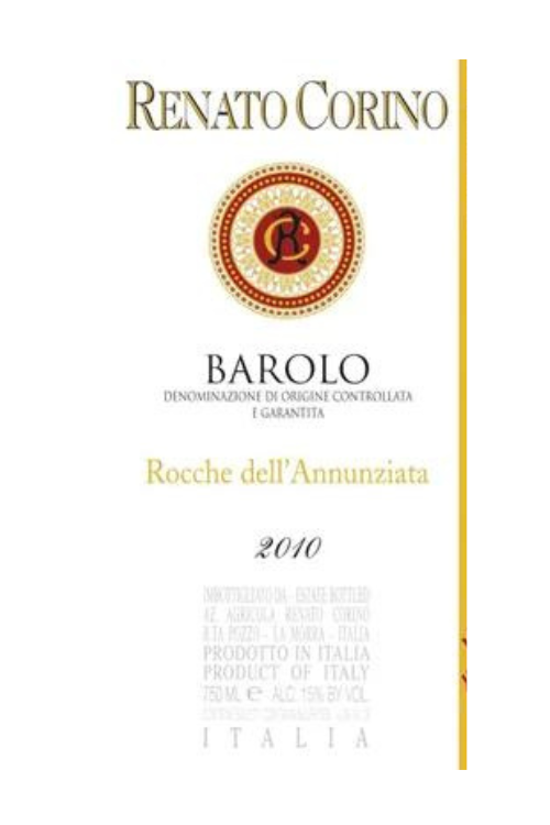 Renato Corino, Barolo, Rocche dell' Annunziata 2010 6x75cl