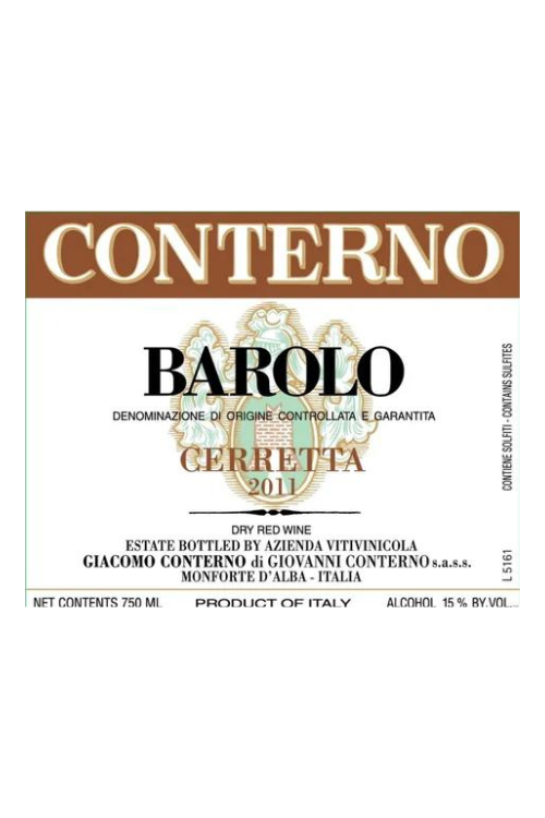 Giacomo Conterno, Barolo, Cerretta 2012 12x75cl