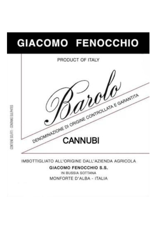 Giacomo Fenocchio, Barolo, Cannubi 2010 6x75cl