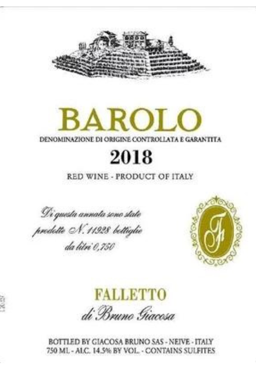 Falletto di Bruno Giacosa, Barolo 2009 6x75cl