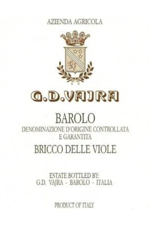 G.D. Vajra, Barolo, Bricco delle Viole 2013 6x75cl