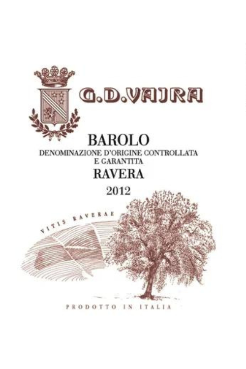 Vajra, Barolo, Ravera 2012 6x75cl